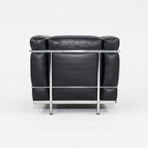 1980s Pair of Cassina LC2 Petit Modele Lounge Chairs by Le Corbusier Jeanneret and Perriand