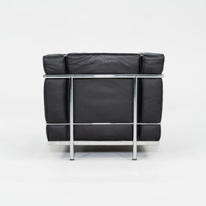 2000s Pair of Cassina LC2 Petit Modele Lounge Chairs by Le Corbusier Jeanneret and Perriand