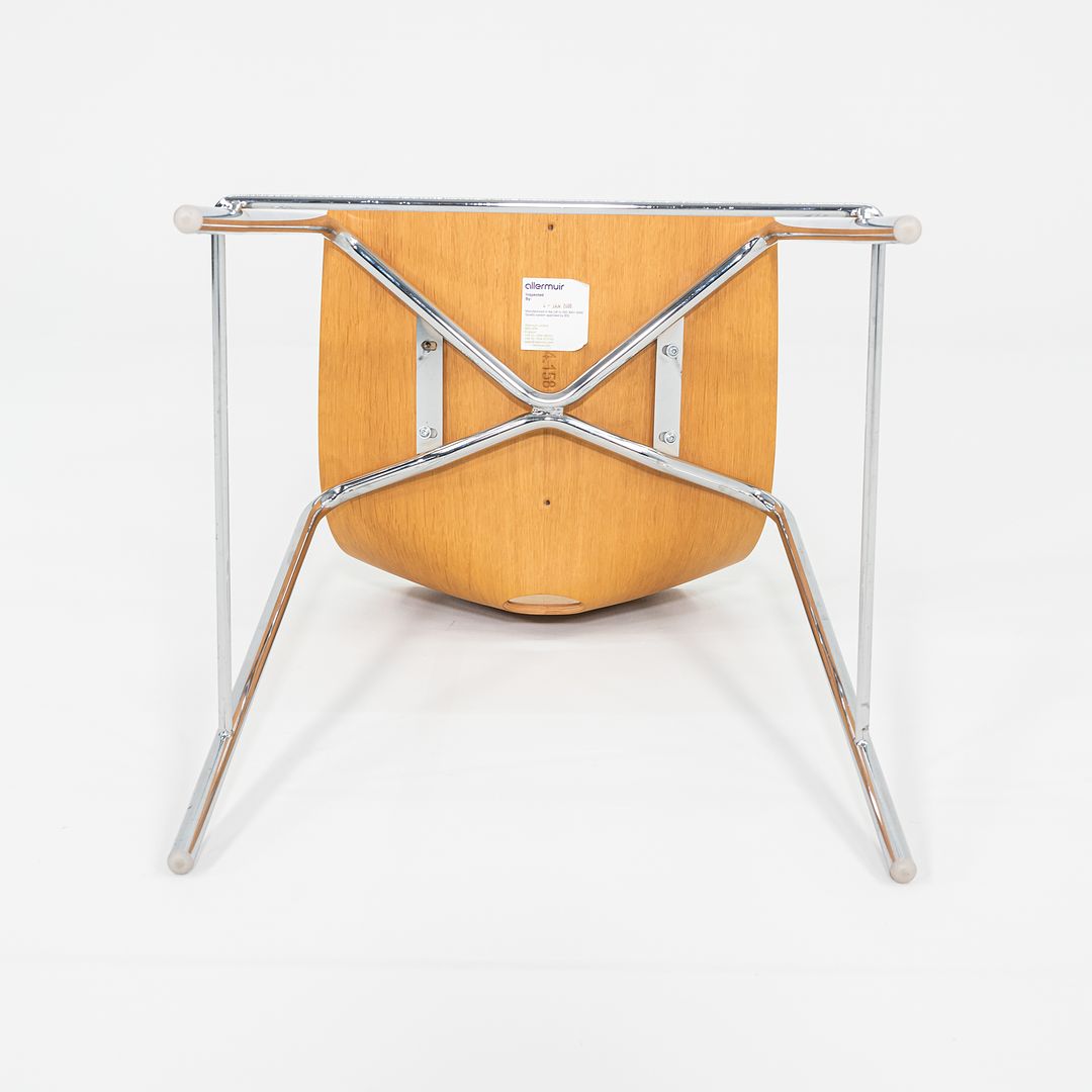 2006 Allermuir Limited Counter Stool in Oak and Chromed Steel 12x Available