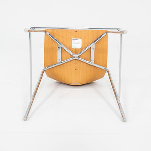 2006 Allermuir Limited Counter Stool in Oak and Chromed Steel 12x Available