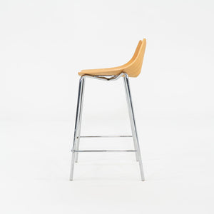 2006 Allermuir Limited Counter Stool in Oak and Chromed Steel 12x Available