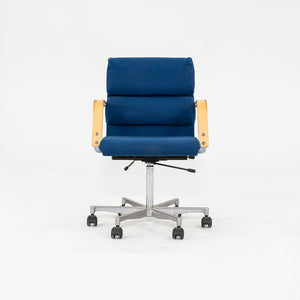 1980s Plaano Chair by Yrjo Kukkapuro for Avarte in Birch with Blue Fabric & Pneumatic Base