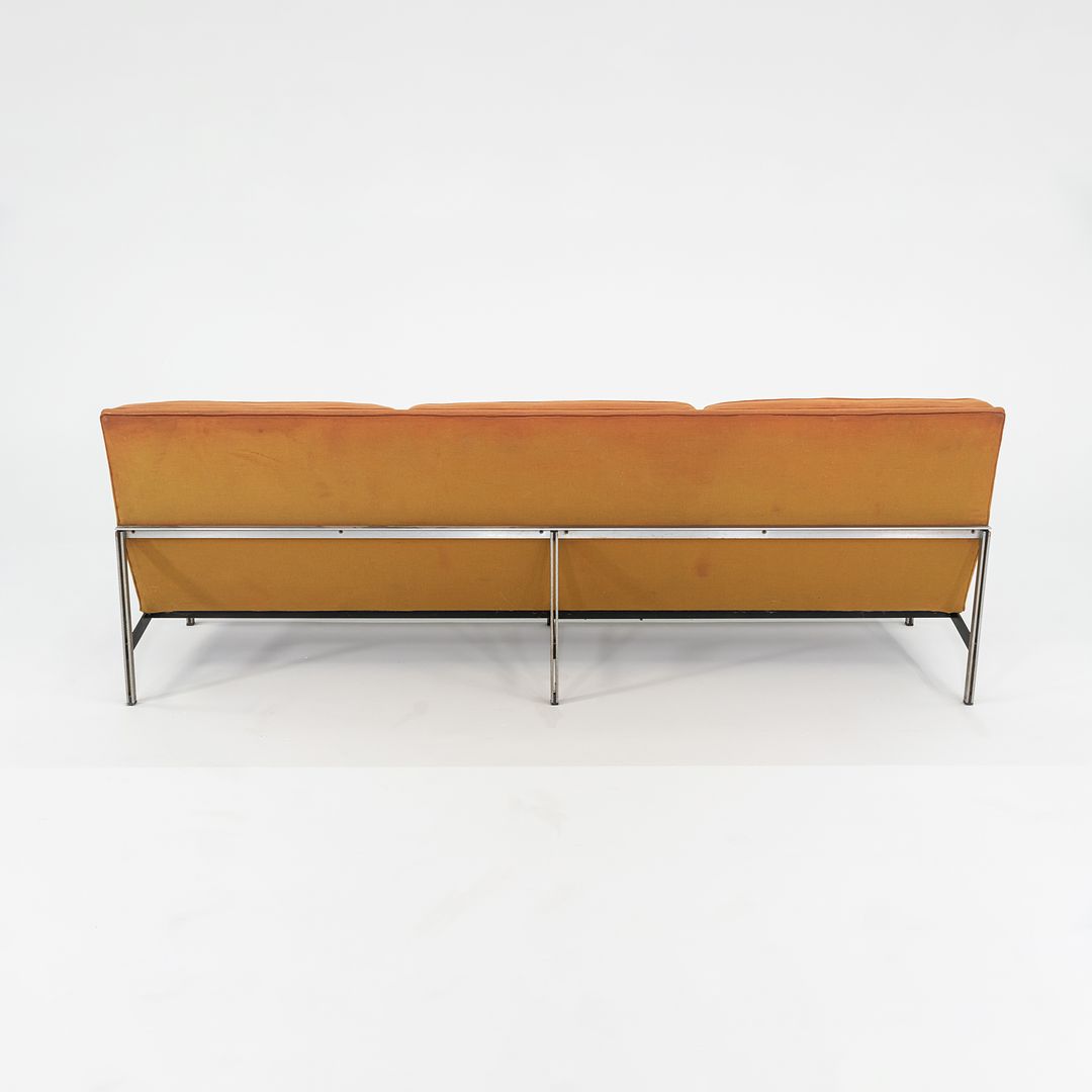 1950s Florence Knoll Parallel Bar System Three Seat Sofa for Reupholstery