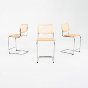 2023 Set of Three Cesca Counter Stools by Marcel Breuer for Knoll in Beech