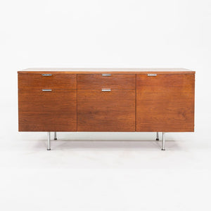 C. 1961 George Nelson for Herman Miller 55 inch Walnut Credenza Cabinet