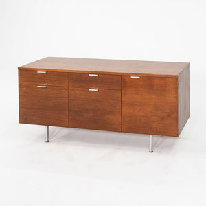 C. 1961 George Nelson for Herman Miller 55 inch Walnut Credenza Cabinet