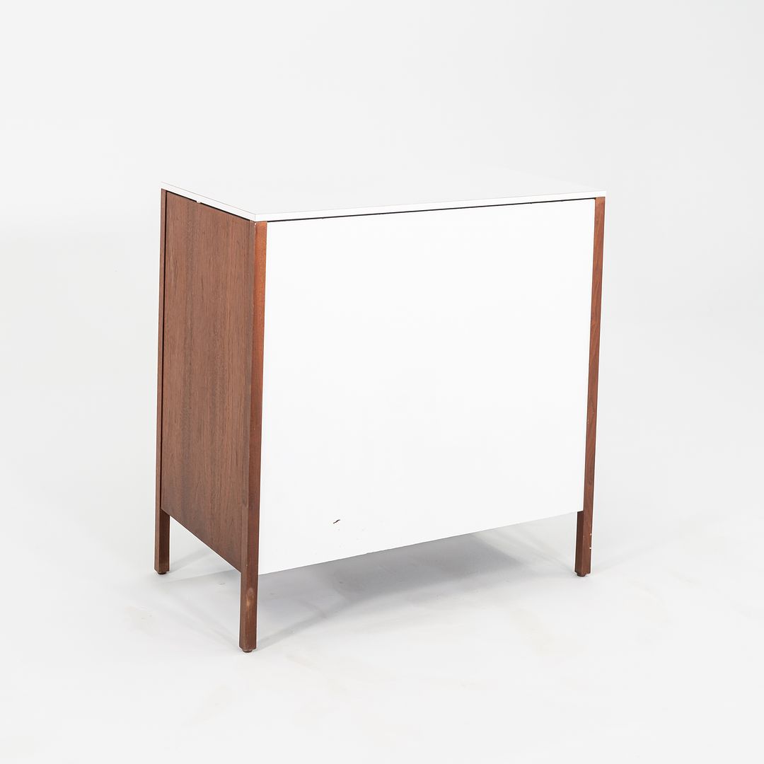 1960s Florence Knoll Four Drawer Walnut Dresser Cabinet with Laminate Top