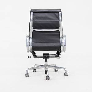 2019 Herman Miller Eames Soft Pad Executive Desk Chair in Black Leather with Pneumatic Base