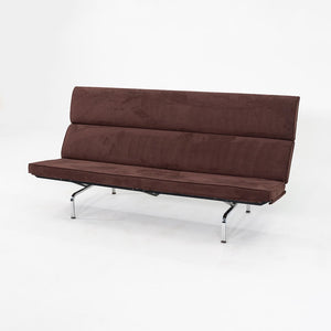 2006 Herman Miller Eames Sofa Compact with New Brown Fabric Upholstery