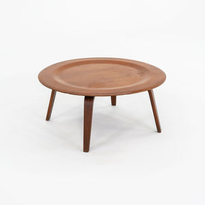 C. 1947 Eames Evans Herman Miller CTW Round Wood Coffee Table in Walnut