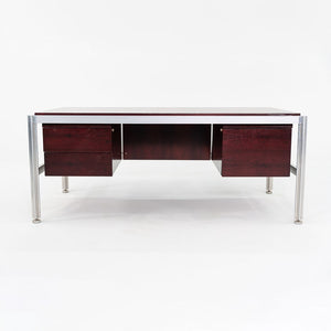 C. 1970 Rosewood Executive Desk by Georges Ciancimino for Mobilier International France