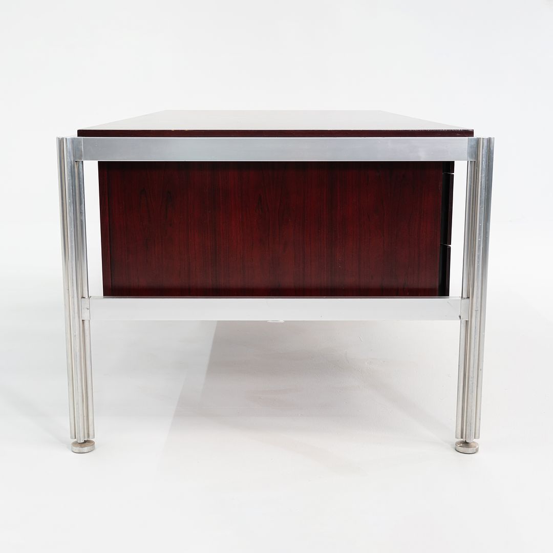 C. 1970 Rosewood Executive Desk by Georges Ciancimino for Mobilier International France