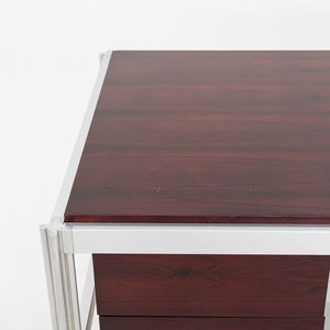 C. 1970 Rosewood Executive Desk by Georges Ciancimino for Mobilier International France