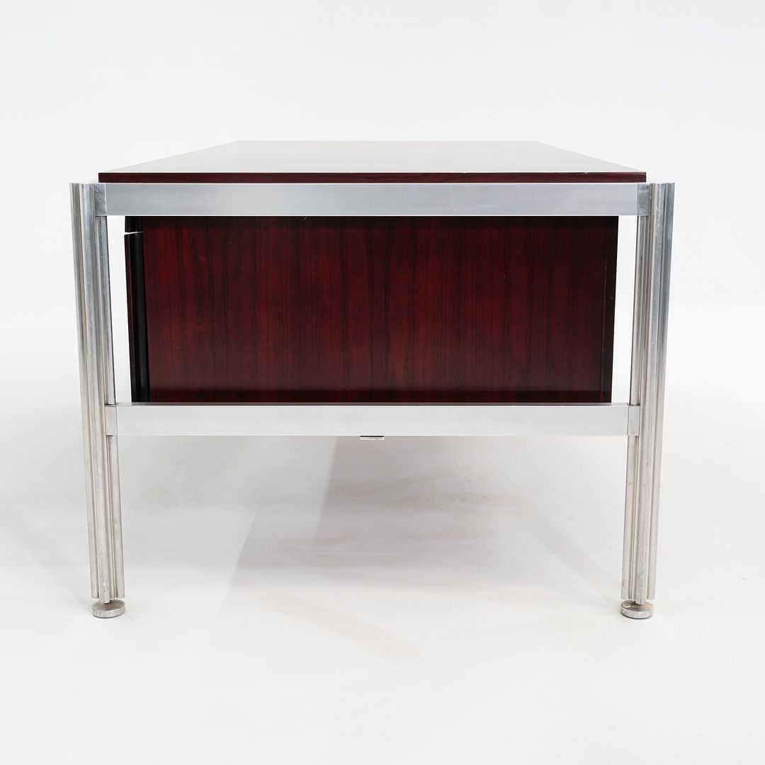 C. 1970 Rosewood Executive Desk by Georges Ciancimino for Mobilier International France