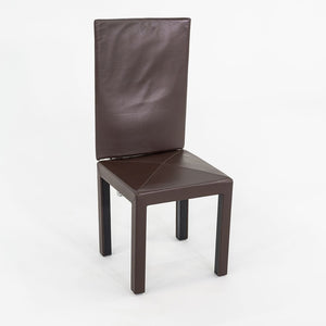 2005 Paolo Piva for B&B ltalia Arcadia High Back Dining Side Chair in Brown Leather 12+ Available