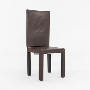 2005 Paolo Piva for B&B ltalia Arcadia High Back Dining Side Chair in Brown Leather 12+ Available