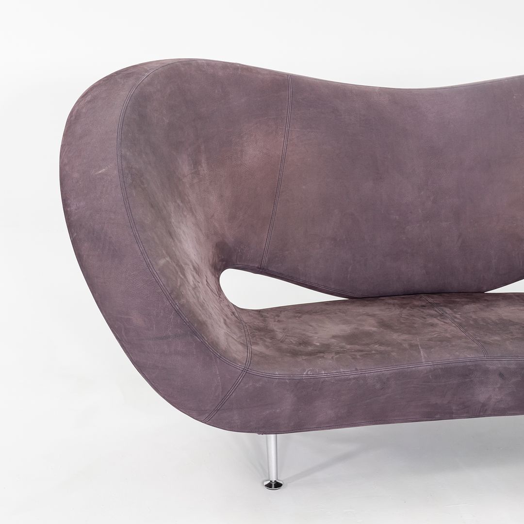 2004 Ron Arad for Moroso Victoria and Albert Sofa in Purple Leather 6x Available