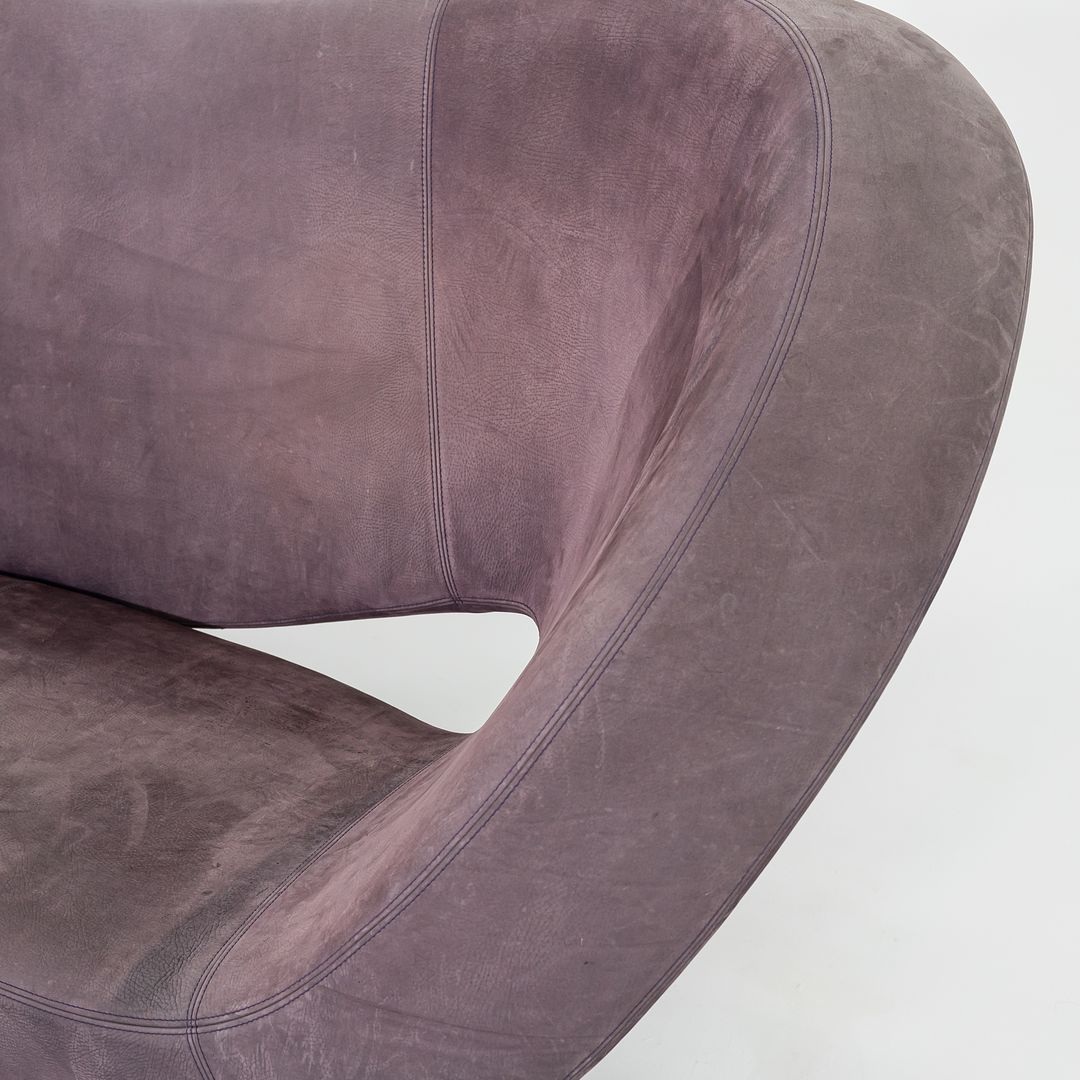 2004 Ron Arad for Moroso Victoria and Albert Sofa in Purple Leather 6x Available