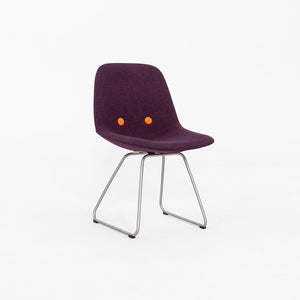 C. 2020 Set of 4 Erik Jorgensen EJ 2 Eyes Chair by Foersom + Hiort-Lorenzen in Purple