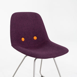 C. 2020 Set of 4 Erik Jorgensen EJ 2 Eyes Chair by Foersom + Hiort-Lorenzen in Purple