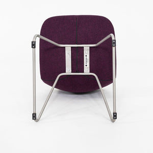 C. 2020 Set of 4 Erik Jorgensen EJ 2 Eyes Chair by Foersom + Hiort-Lorenzen in Purple