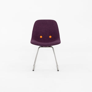 C. 2020 Set of 4 Erik Jorgensen EJ 2 Eyes Chair by Foersom + Hiort-Lorenzen in Purple