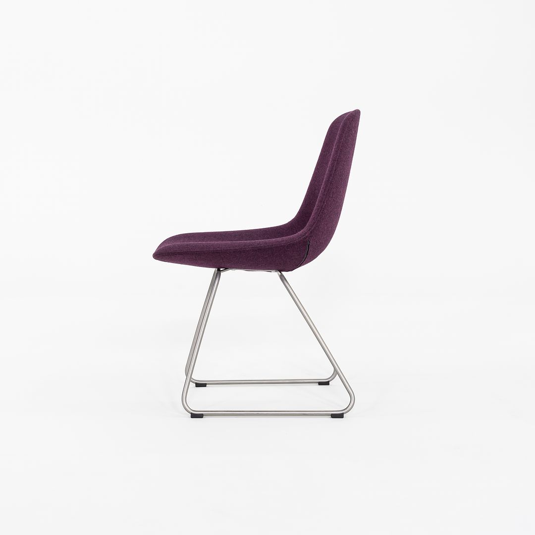 C. 2020 Set of 4 Erik Jorgensen EJ 2 Eyes Chair by Foersom + Hiort-Lorenzen in Purple