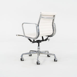 2022 Eames Aluminum Group Management Desk Chair in White Sequel Upholstery 10x Available