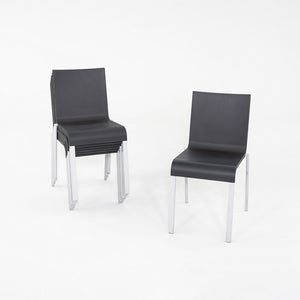 2002 Maarten van Severen for Vitra .03 Stacking Dining Side Chairs in Black 7x Available