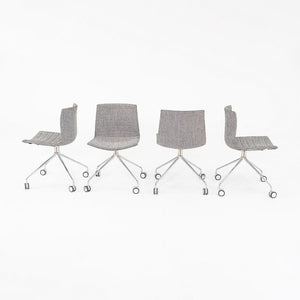 2020 Lievore Altherr Molina for Arper Catifa Armless Desk Chairs in Grey Fabric 4x Available