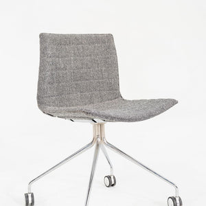 2020 Lievore Altherr Molina for Arper Catifa Armless Desk Chairs in Grey Fabric 4x Available