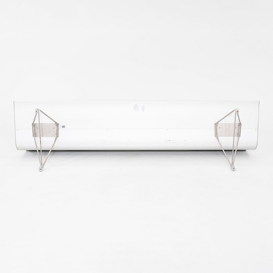 2000s Aero benches by Lievore Altherr Molina for Sellex / Davis in Aluminum and Red Vinyl