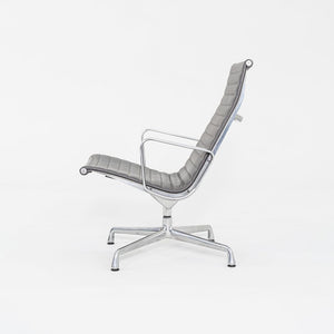 2013 Herman Miller Eames Aluminum Group Lounge Chairs in Grey Leather 2x Available