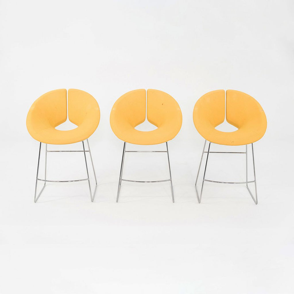 2005 Patrick Norguet for Artifort Apollo Counter Stool in Yellow Fabric 6x Available