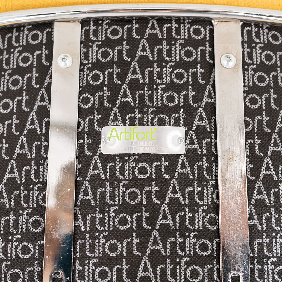 2005 Patrick Norguet for Artifort Apollo Counter Stool in Yellow Fabric 6x Available