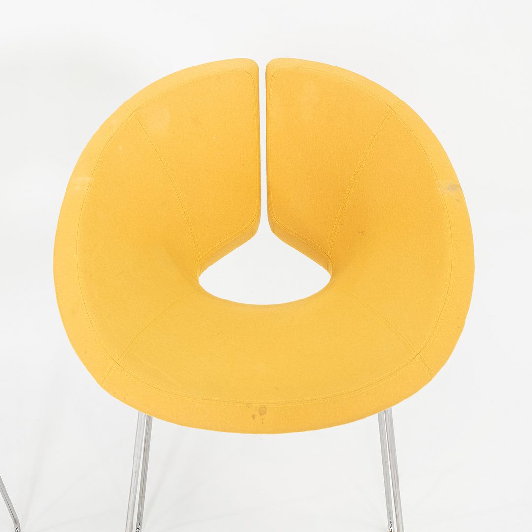 2005 Patrick Norguet for Artifort Apollo Counter Stool in Yellow Fabric 6x Available