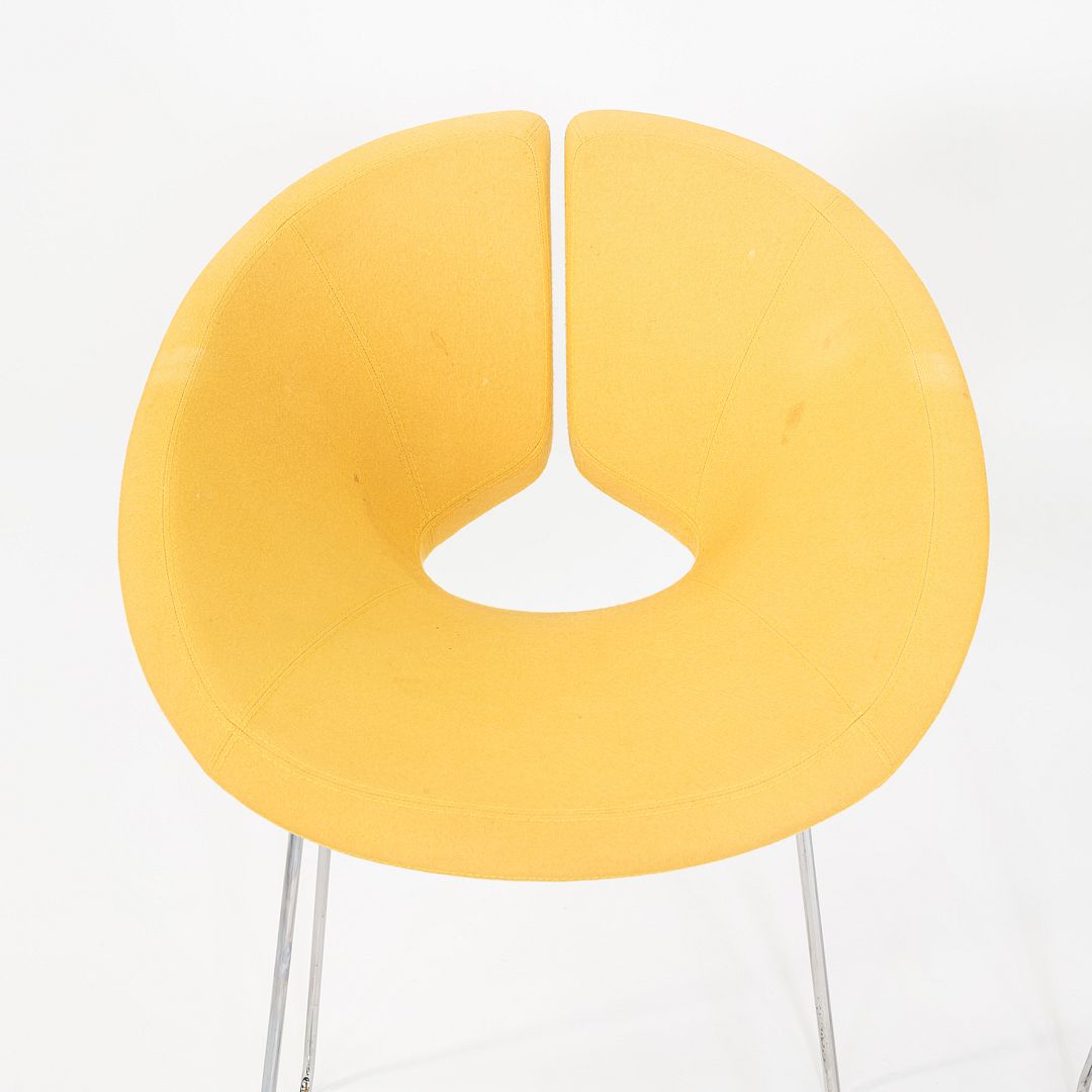 2005 Patrick Norguet for Artifort Apollo Counter Stool in Yellow Fabric 6x Available