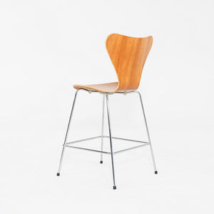 2007 Arne Jacobsen for Fritz Hansen Series 7 Counter Stools in Cherry 5x Available