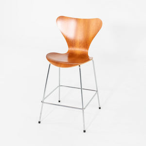 2007 Arne Jacobsen for Fritz Hansen Series 7 Counter Stools in Cherry 5x Available