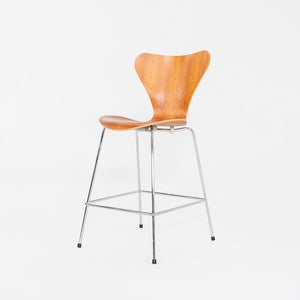 2007 Arne Jacobsen for Fritz Hansen Series 7 Counter Stools in Cherry 5x Available