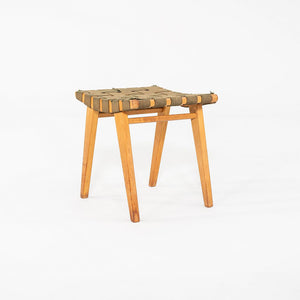 C. 1946 Jens Risom for Knoll Stool 667-W with Original Label