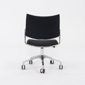 2017 Sigurd Rothe for Casala Cello Desk Chairs in Black Fabric and Chromed Steel 12+ Available