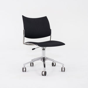 2017 Sigurd Rothe for Casala Cello Desk Chairs in Black Fabric and Chromed Steel 12+ Available