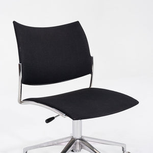 2017 Sigurd Rothe for Casala Cello Desk Chairs in Black Fabric and Chromed Steel 12+ Available