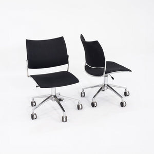 2017 Sigurd Rothe for Casala Cello Desk Chairs in Black Fabric and Chromed Steel 12+ Available