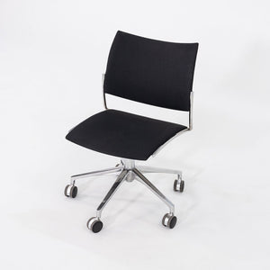 2017 Sigurd Rothe for Casala Cello Desk Chairs in Black Fabric and Chromed Steel 12+ Available