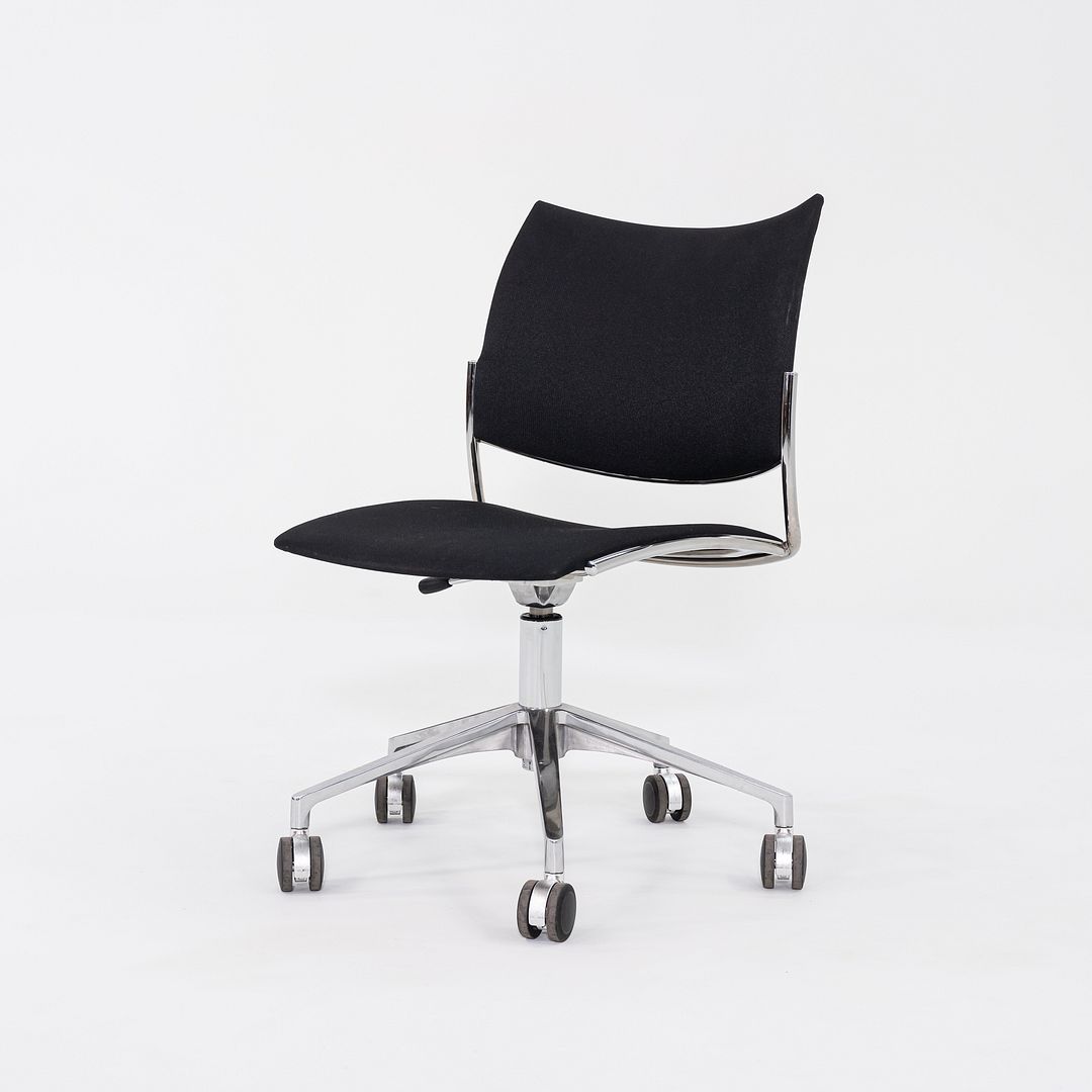 2017 Sigurd Rothe for Casala Cello Desk Chairs in Black Fabric and Chromed Steel 12+ Available