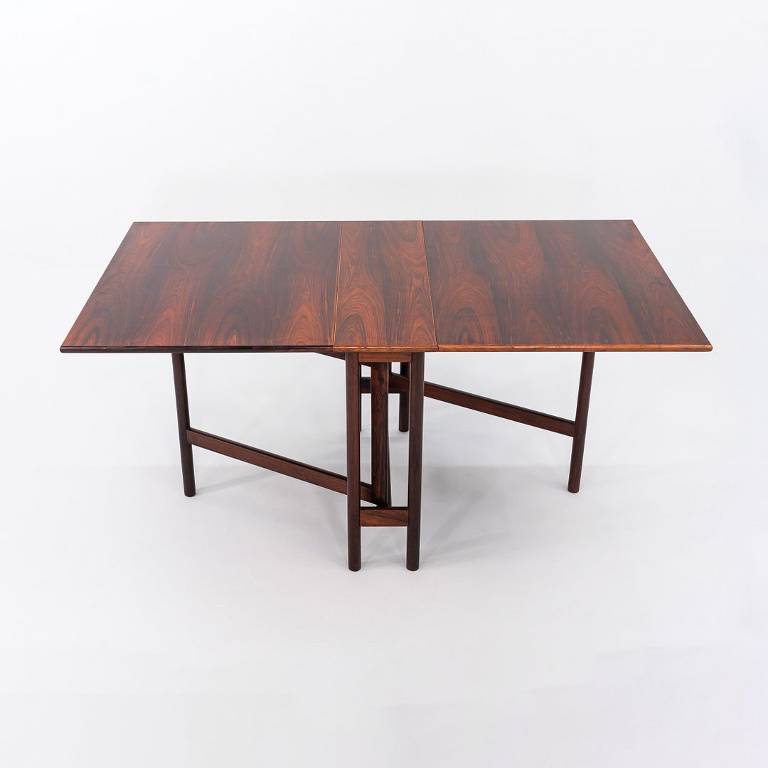 1960s Brode Blindheim for Sykkylven Mobler Rosewood Gateleg Dining Table