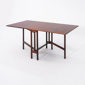 1960s Brode Blindheim for Sykkylven Mobler Rosewood Gateleg Dining Table