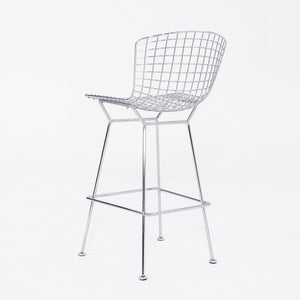 2010s Harry Bertoia for Knoll Bar Stool in Chrome 4x Available